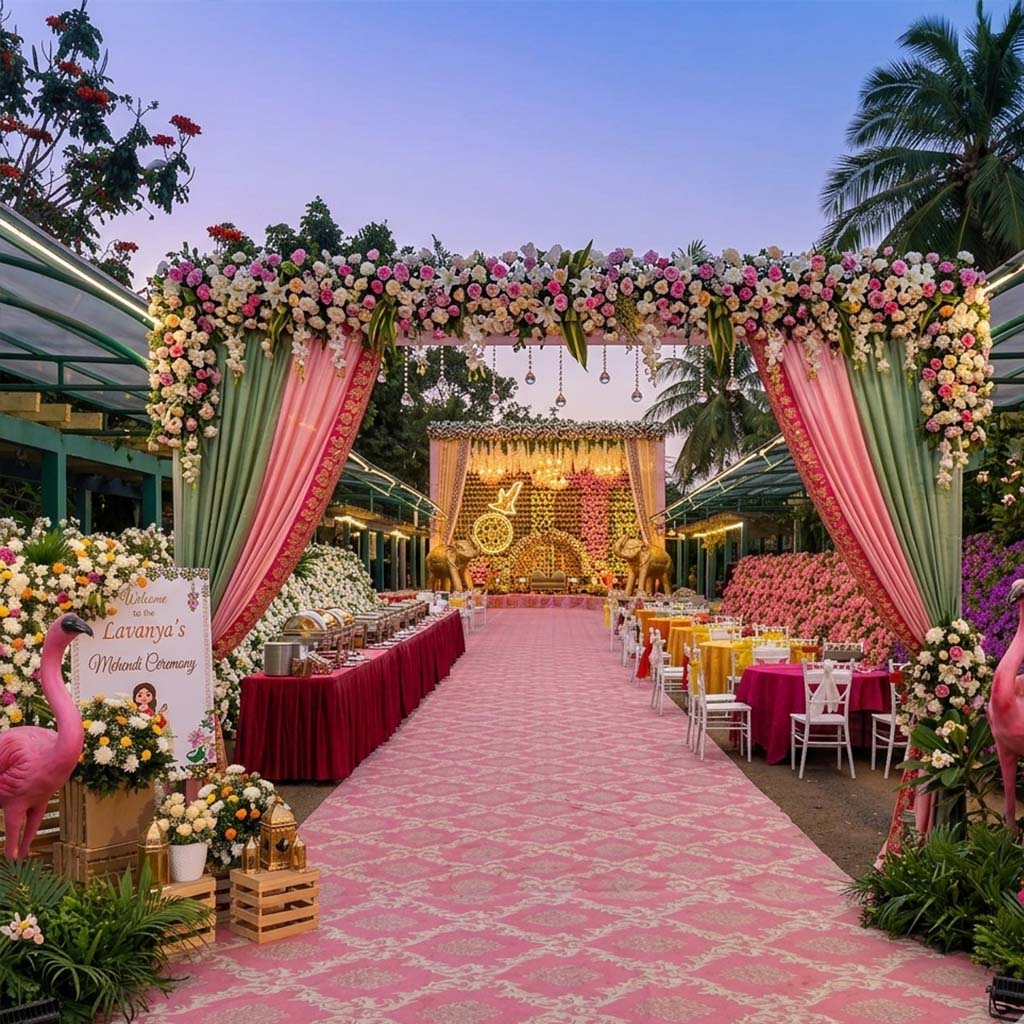 Flower Street with Live Cooking